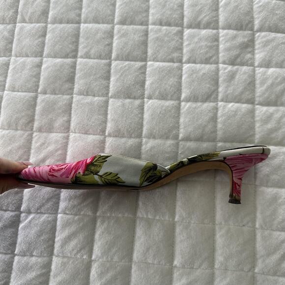 Kate Spade Pink Floral Heels - Picture 10 of 14